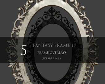 Frames/Fantasy/Overlays/Objects/Portals/Accessories/Ornaments/PNG/Decor/Photography/Clipart/Composites/3D render/Photoshop/Golden/Goth/Dark