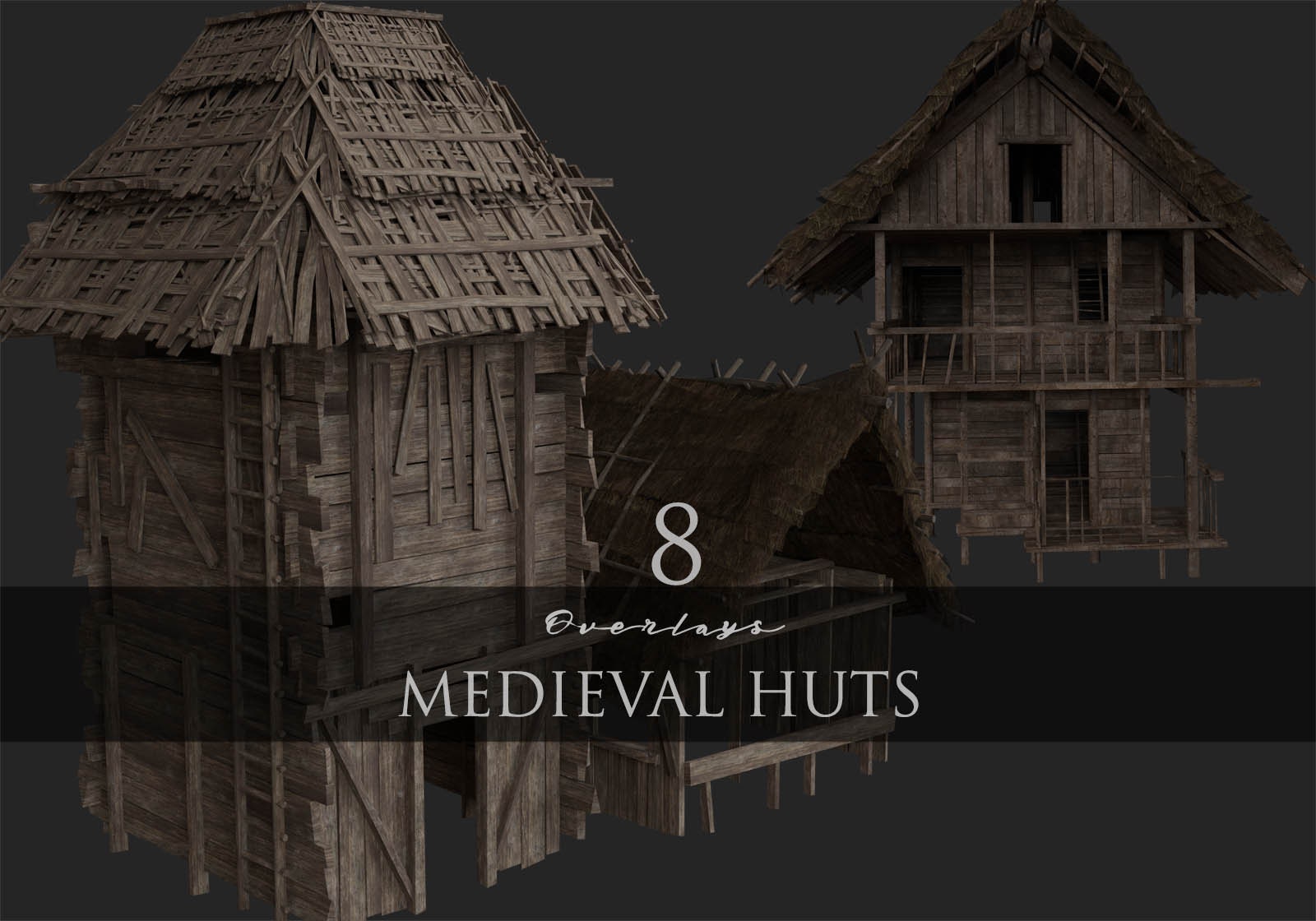 Medieval Huts /dark Fantasy/old House/ - Etsy