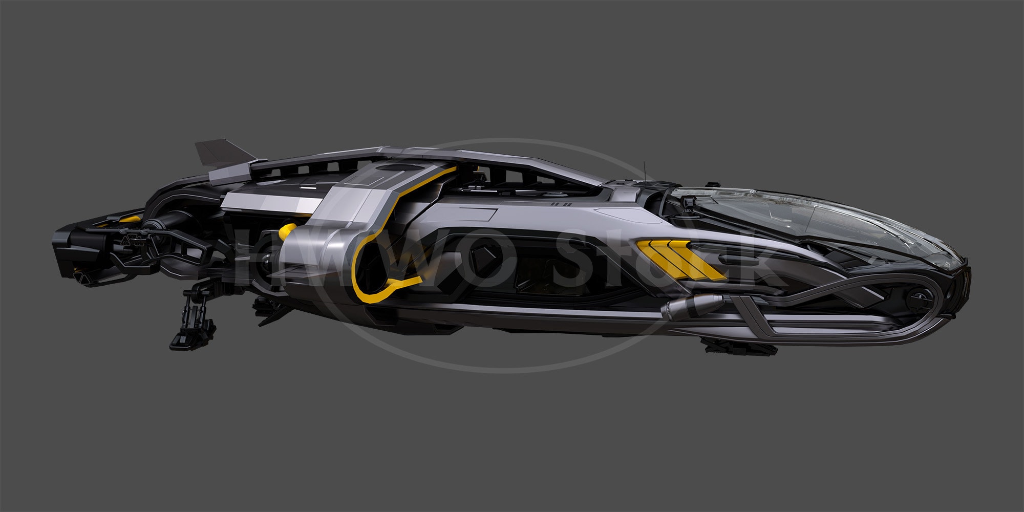 Space Car/Sci-Fi Car/High-Tech vehicle/Transportation/Futuristic/ Fast Cars/ Technology/ 3D/Resources/Instant Download/PNG/Stock Image