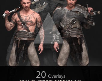 Ivar The Viking/Warrior/Stock IMAGES/Fantasie/Mannelijke personages/Hero/PNG/Overlay/3D-gerenderd/photoshop/Poses/Clipart