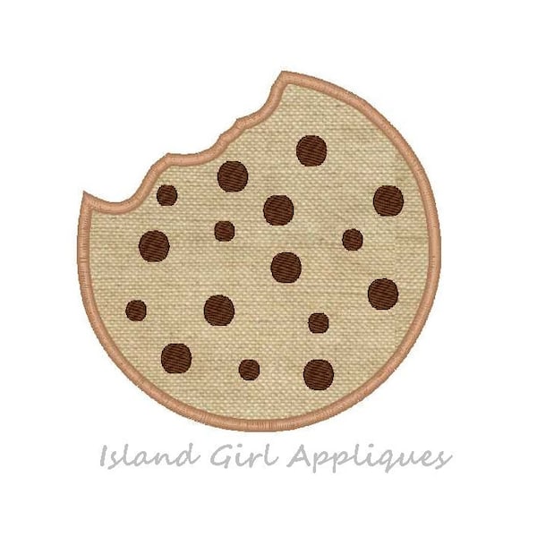 Chocolate Chip Cookie Machine Embroidery Applique Design