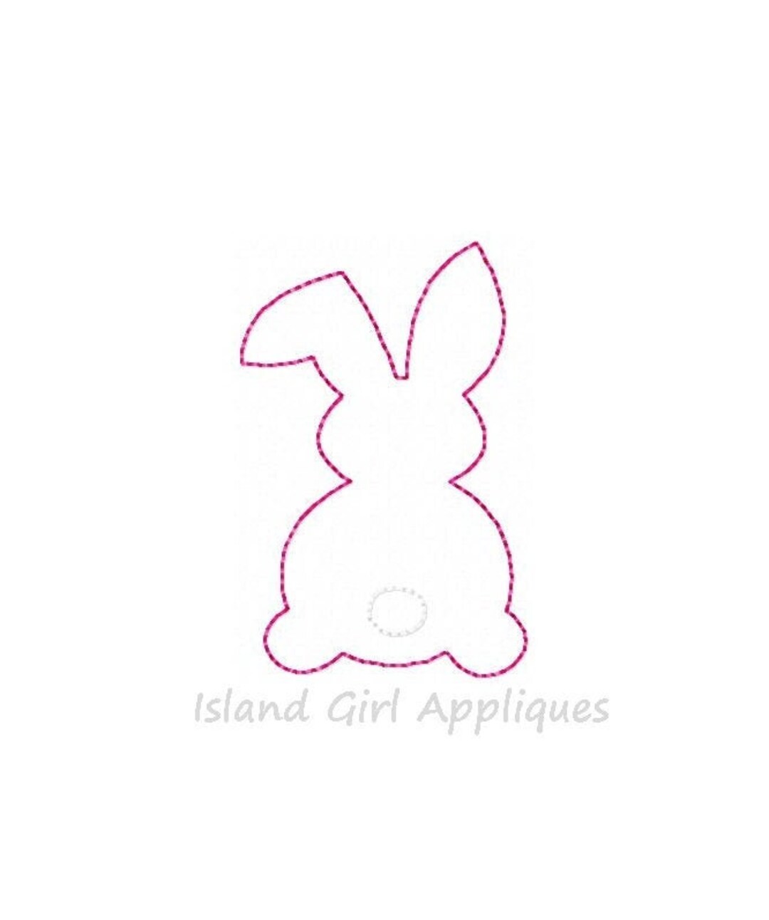 Easter Bunny Outline Mini Machine Embroidery Design, Sketch Embroidery ...