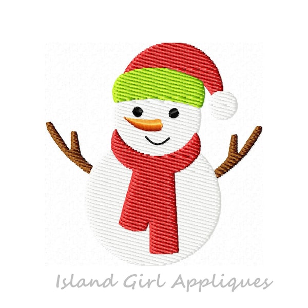 Snowman Machine Embroidery Mini Design