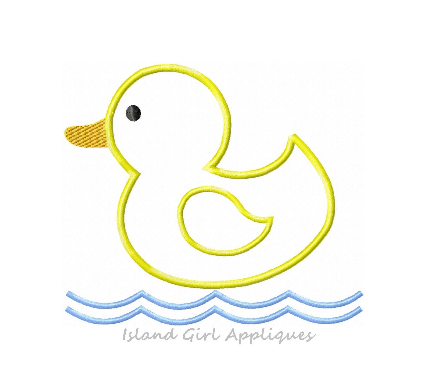 Rubber Ducky Machine Embroidery Applique Design Duck Etsy