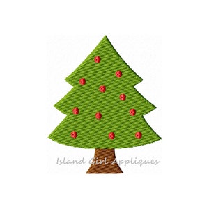Christmas Tree Mini Machine Embroidery Design, Holiday Mini Embroidery Design