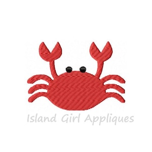 Crab Mini Machine Embroidery Design, 6 sizes