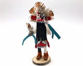 Native American Kachina Doll Warrior Indian Handmade Signed Artist