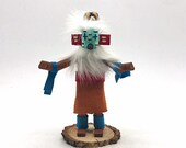 Native American Kachina Doll Road Runner Handmade Indian Artist Signed