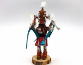 Native American Kachina Doll quot Mud Head Signed Handmade By Indian Artist