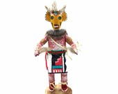 Native American Kachina Doll Fox Handmade Indian Artist