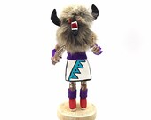 Native American Kachina Doll quot Buffalo quot Handmade Signed