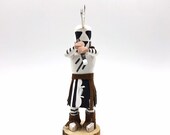 Native American Kachina Doll quot Kokopelli quot Handmade Signed