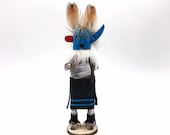 Native American Kachina Doll Longhorn Handmade By Indian Artist