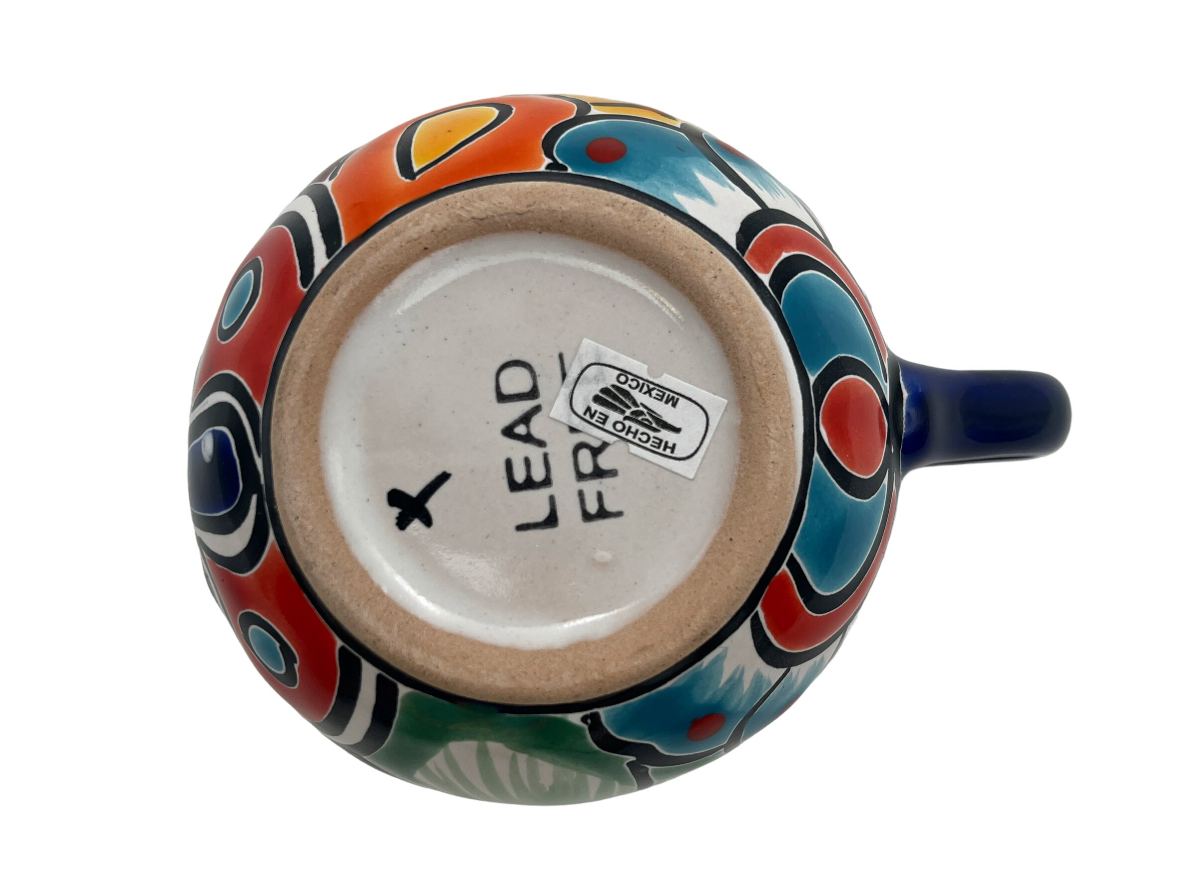 Enchanted Talavera Taza de café grande de cerámica mexicana pintada a mano,  taza de té, vasos para bebidas, taza de sopa, taza de chocolate caliente