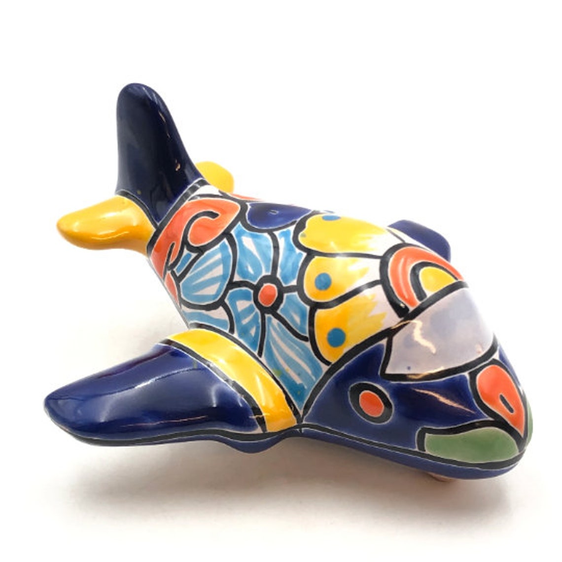Talavera Pottery Handmade Plane Mexican Pottery Etsy