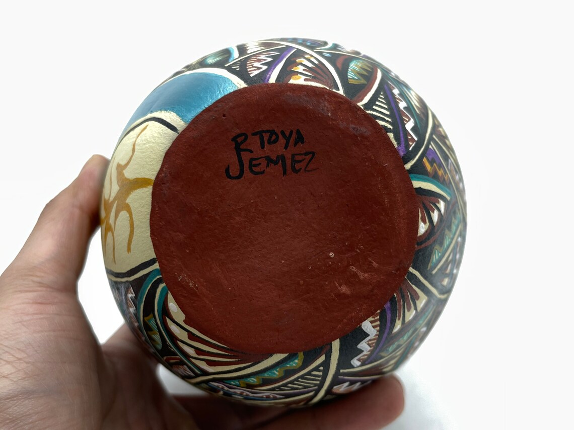 Handmade Native American Pottery Pottery Jemez Pot Hand Etsy