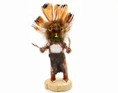 Native American Kachina Doll Owl Handmade Indian Artist Signed