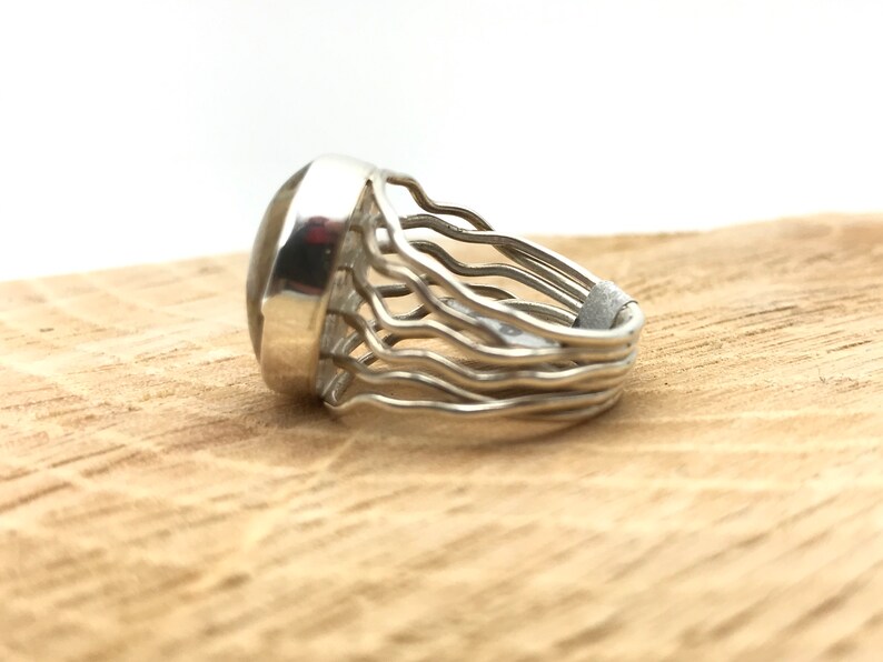 Native American Jewelry Turquoise Ring Handmade Sterling Silver .925