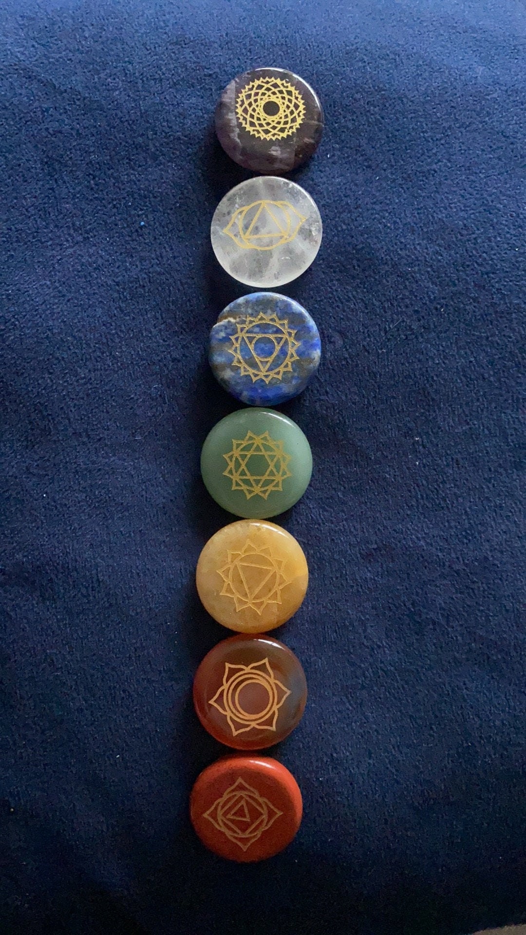 Conjunto de chakra de piedra preciosa Etsy