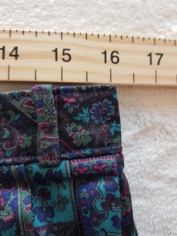 Vintage Skirt Size 12 14 Multicoloured Floral Geo… - image 8