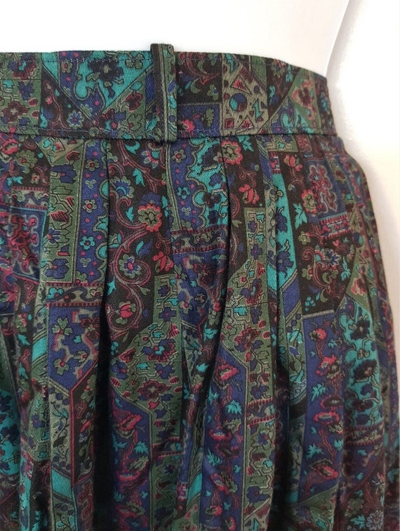 Vintage Skirt Size 12 14 Multicoloured Floral Geo… - image 6