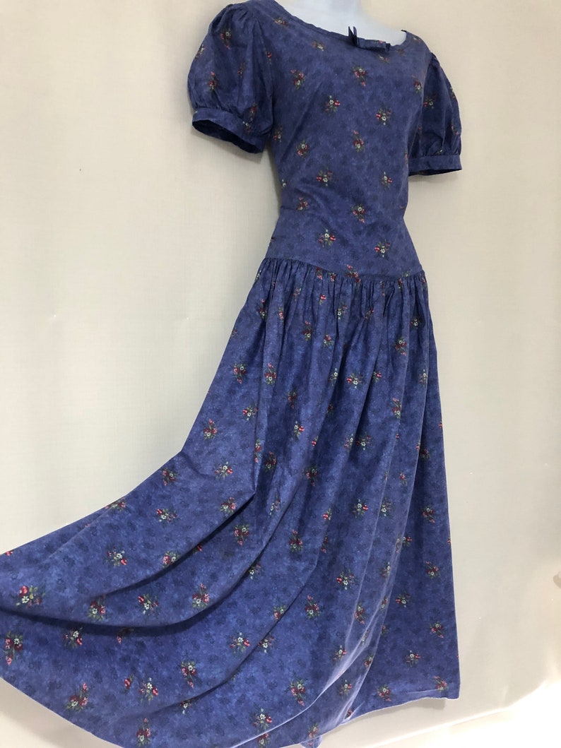Laura Ashley Vintage Dress Purple Size 14 Floral Cottagecore | Etsy