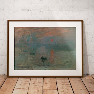 Claude Monet, Impression - Sunrise, Claude Monet Poster, Digital Download, Famous Paintings,Printable Wall Art,Exhibition Poster,Museum Art