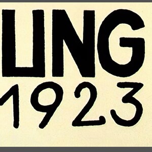 May include: Close-up of a vintage poster with bold black lettering. The word "SPELLING" is at the top, followed by "SEPT. 1923" below. The poster is 23.386 inches wide and 13.108 inches high.