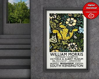 William Morris Exhibition Poster, Victoria and Albert Museum (Digital Download)