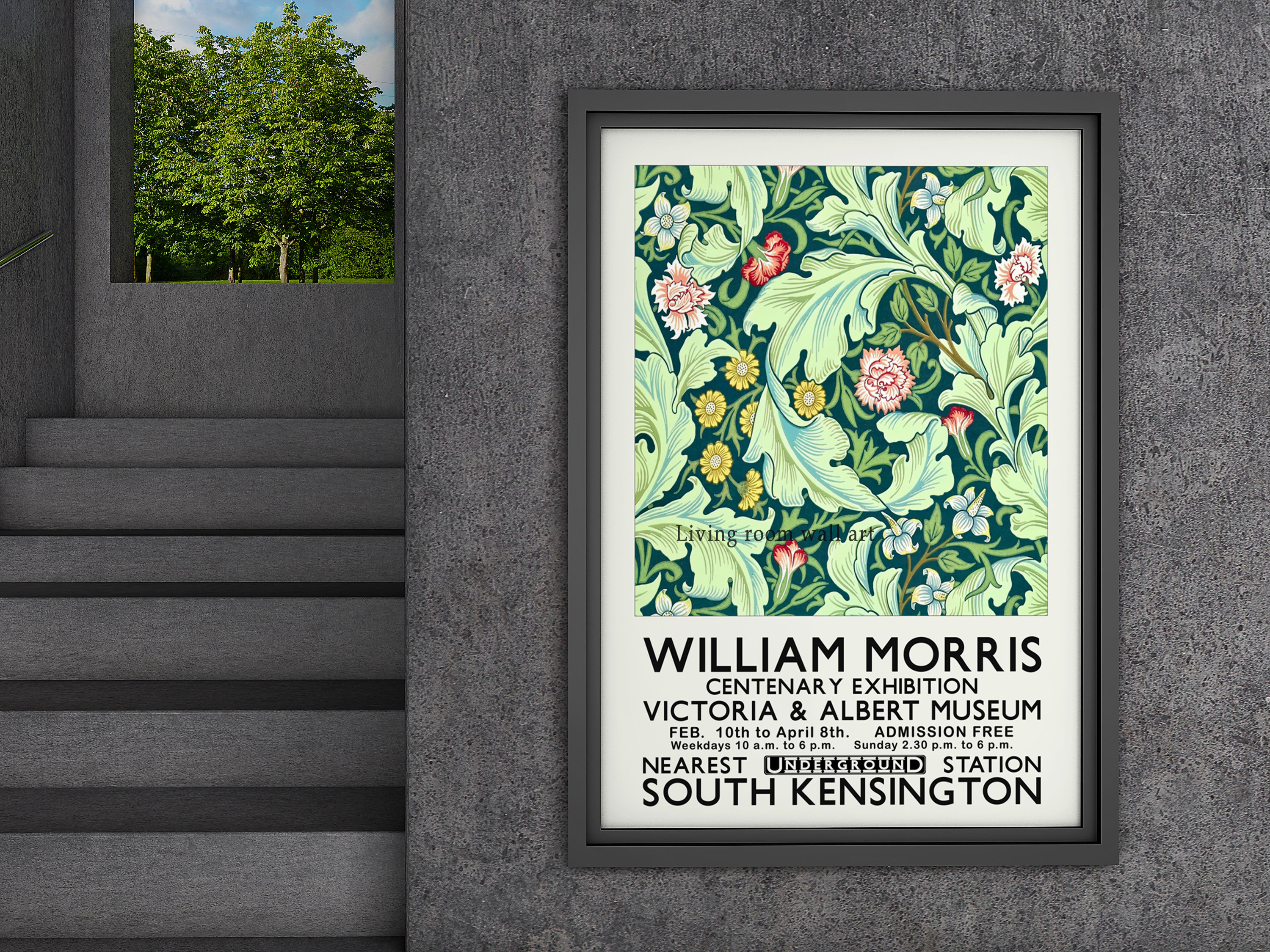 William Morris London Underground Poster Digital Download - Etsy