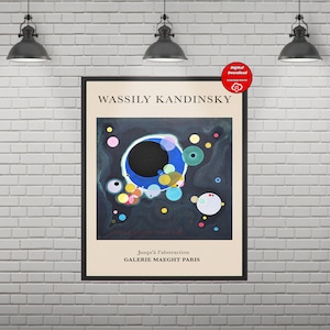 Wassily Kandinsky Several Circles (1926) , Vassily Kandinsky Print , Kandinsky exhibition poster ,Kandinsky poster ,Digital Download