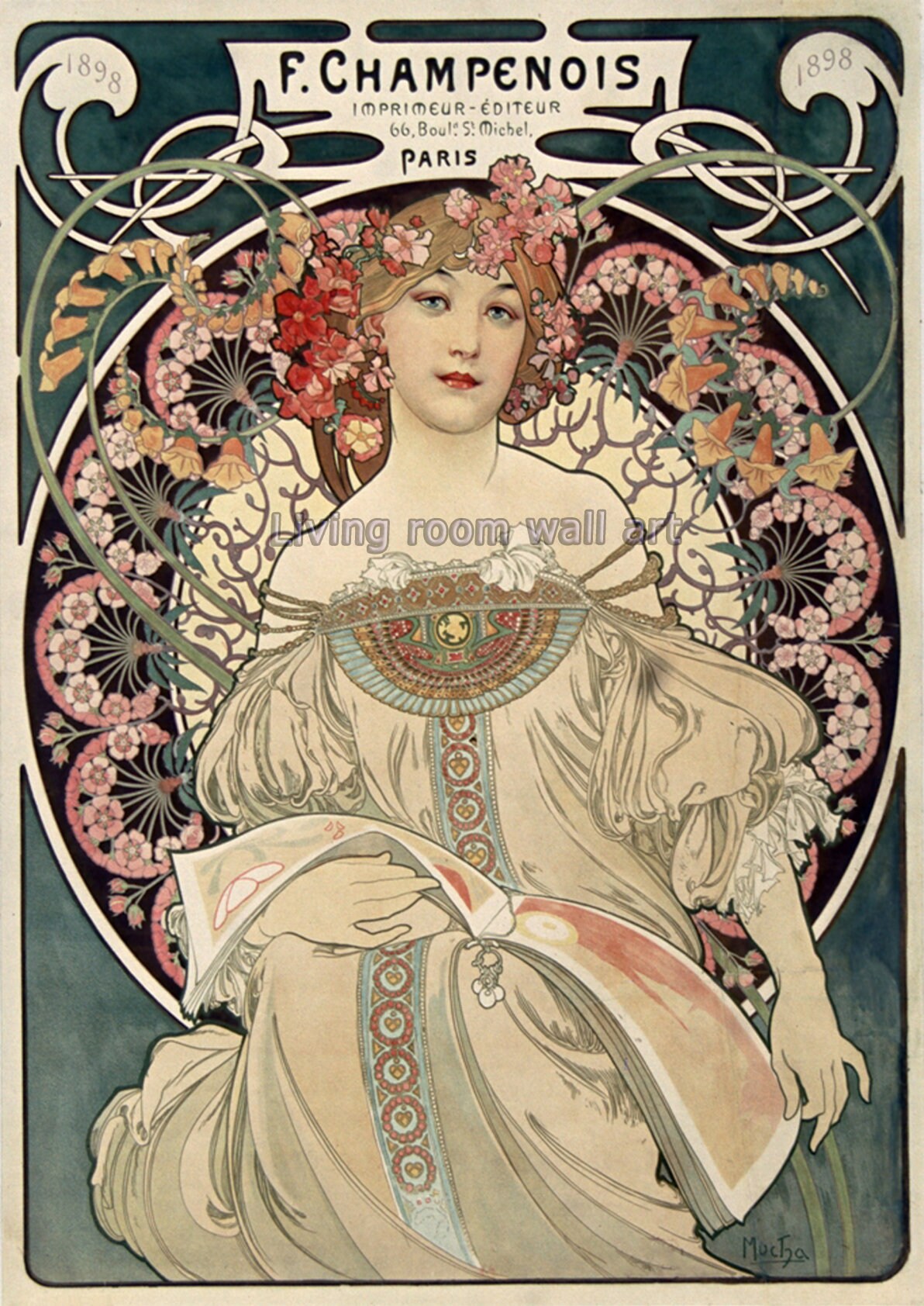 Art Nouveau Wall Art ,vintage Posters , Art Deco Posters