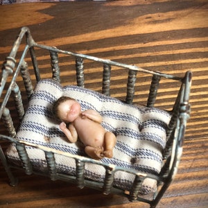 Dollhouse Miniature Baby Crib