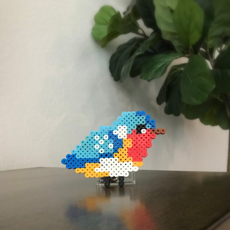 Perler bead bird bird perler bead perler bead art bird bead Etsy