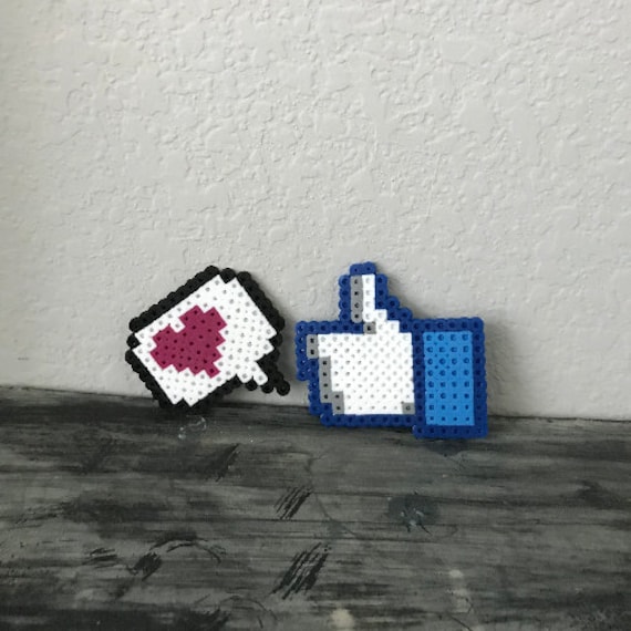 Perler Bead Social Media, Perler Bead Like, Perler Bead Bundle, Media  Perler Bead, Perler Bead Art, Perler Bead Set, Gift, Perler Bead, Pack 