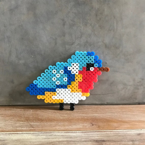 Perler bead bird bird perler bead perler bead art bird bead Etsy