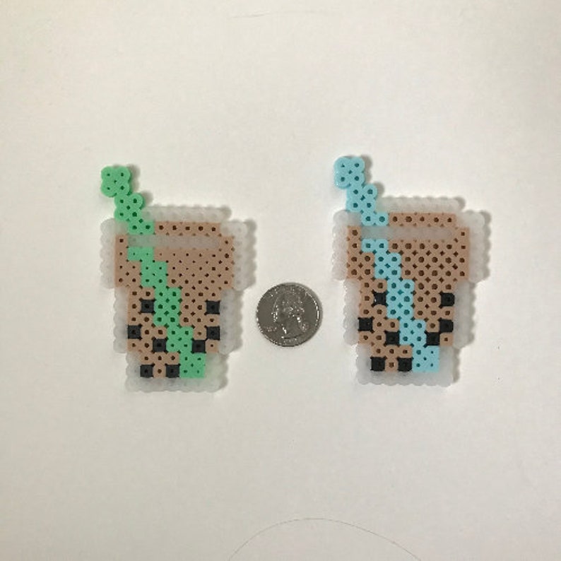 Bubble Tea Perler Bead Tea Perler Bead Perler Bead Perler Etsy Finland