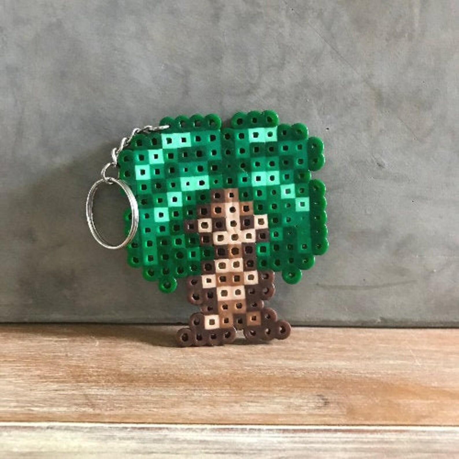 Perler Bead Keychain Tree Perler Bead Palm Tree Decor Etsy