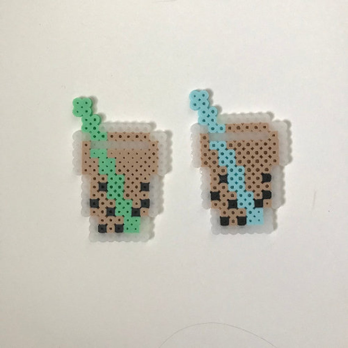 Bubble Tea Perler Bead, Tea Perler Bead, Perler Bead, Perler Bead Art
