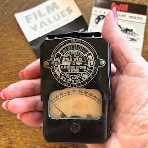 Vintage General Electric Light Meter - 1947 GE Exposure Meter - Vintage Camera Equipment