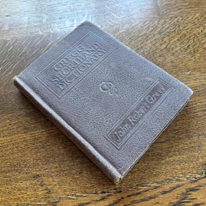1947 Shorthand Book - Vintage Gregg Shorthand - Antique Book Collector