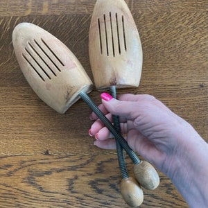 Vintage German Shoe Stretchers - Vintage Wood Shoe Trees - Vintage Home Decor