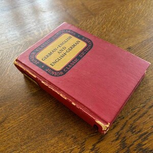 1951 Classic German Dictionary - Vintage Book Collector - Vintage German-English Dictionary