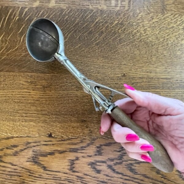Antique Ice Cream Scoop Etsy