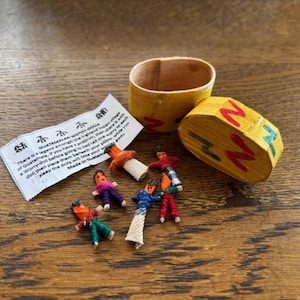 Vintage Worry Dolls - Guatemala Trouble Dolls - Vintage South American Folkart