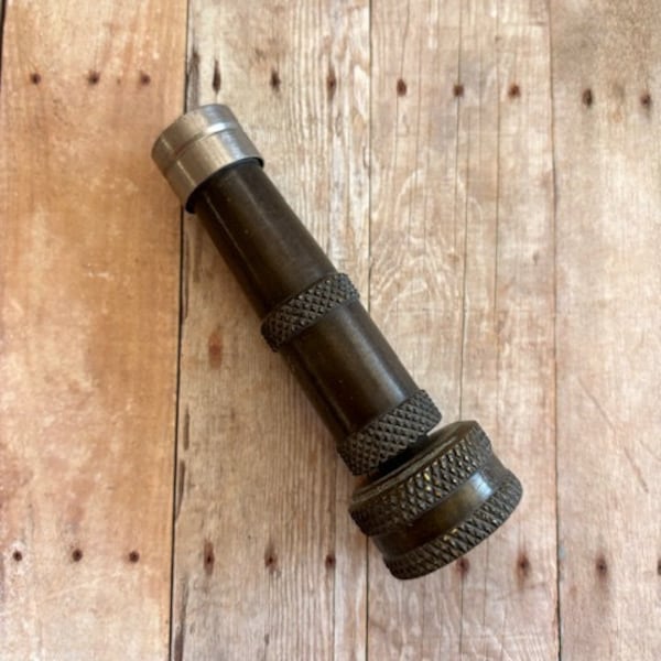 Vintage Brass Hose Nozzle - Old Garden Water Hose Nozzle - Vintage Garden Decor