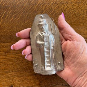 Antique Chimney Sweep Chocolate Mold - Two-Sided Chocolate Mold - Antique Candy Mold