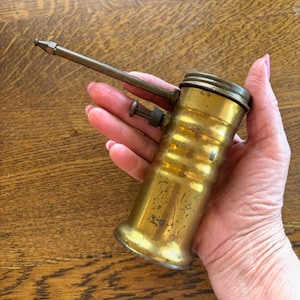 Vintage Brass Eagle Pump Oiler - Brass Eagle No 66 Oiler - Vintage Garage Decor