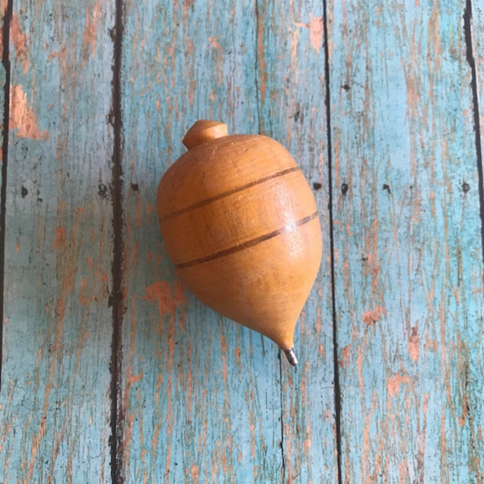 Vintage Wooden Top Toy Vintage Spinning top Vintage Games Etsy