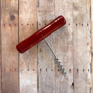 Vintage Wood-Handled Corkscrew - Vintage Corkscrew - Vintage Wine Accessories